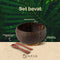 Namture - Kokosnoot Kom Set Natural - 2 Kommen & 2 Houten Lepels - Coconut Bowl - Zero Waste & Duurzaam - Jumbo Maat - Duurzaam Cadeau
