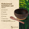 Namture - Kokosnoot Kom Set Natural - 2 Kommen & 2 Houten Lepels - Coconut Bowl - Zero Waste & Duurzaam - Medium Maat - Duurzaam Cadeau