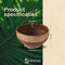 Namture - Kokosnoot Kom Set Striped - 2 Kommen & 2 Houten Lepels - Coconut Bowl - Zero Waste & Duurzaam - Jumbo Maat - Duurzaam Cadeau