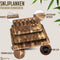 Namture Snijplankenset met Houder - 3 Snijplanken - Uniek & Extra Dik Design - Premium Snijplank Hout (Acaciahout) - Antislip - Borrelplank - Tapasplank - Serveerplank
