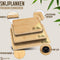 Namture Snijplankenset met Houder - 3 Snijplanken - Uniek & Extra Dik Design - Premium Snijplank Bamboe - Antislip - Borrelplank - Tapasplank - Serveerplank - Kaasplank