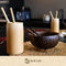 Namture Starter Set (9-delig)- Coconut Bowls - Bamboe Beker - Medium Kokosnoot Kom - Houten bestek - Bamboe Rietje - 100% Natuurlijk - Duurzaam