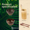 Namture Starter Set (9-delig)- Coconut Bowls - Bamboe Beker - Medium Kokosnoot Kom - Houten bestek - Bamboe Rietje - 100% Natuurlijk - Duurzaam
