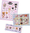 nanana surprise glitter stickers Papier Roze 3-vellen in envelop verpakking Totum stickerset