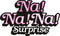nanana surprise glitter stickers Papier Roze 3-vellen in envelop verpakking Totum stickerset