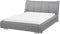 NANTES - Tweepersoonsbed - Grijs - 140 x 200 cm - Polyester