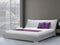 NANTES - Tweepersoonsbed - Grijs - 160 x 200 cm - Polyester