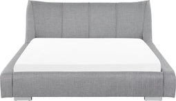 NANTES - Tweepersoonsbed - Grijs - 180 x 200 cm - Polyester