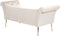 NANTILLY - Chaise longue - Crème - Fluweel