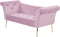 NANTILLY - Chaise longue - Lichtpaars - Symmetrisch - Fluweel