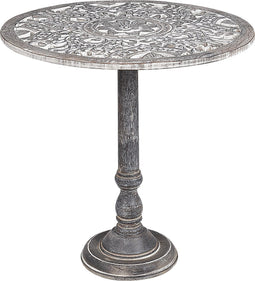 NAPARA - Bijzettafel - Grijs - Mangohout