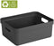 Sunware Sigma home - Opbergbox 24L - Met deksel - Antraciet 44,5 x 34,5 x 18 cm