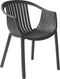 NAPOLI - Tuinstoel set van 4 - Zwart - Synthetisch materiaal