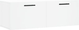 vidaXL - Wandkast - 100x36,5x35 - cm - bewerkt - hout - wit