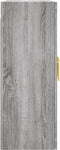 vidaXL - Hangkast - 69,5x34x90 - cm - grijs - sonoma - eikenkleurig