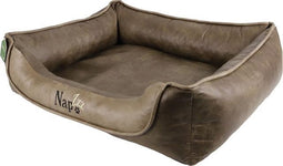 Napzzz hondenmand Leatherlook Divan Duo Bruin 90 x 70 cm