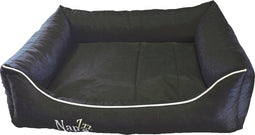 Napzzz hondenmand waterproof divan zwart S: 80 x 60 cm