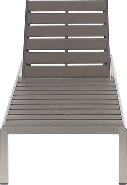 NARDO - Strandstoel - Grijs - Aluminium