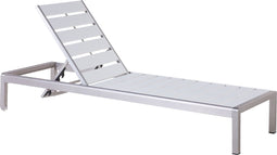NARDO - Strandstoel - Wit - Aluminium