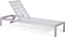 NARDO - Strandstoel - Wit - Aluminium