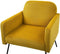 NARKEN - Fauteuil - Geel - Fluweel