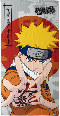 Naruto Shippuden Handdoek / Strandlaken Naruto Uzumaki 70 x 140 cm 100% Polyester