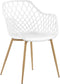 NASHUA - Eetkamerstoel - Wit - Synthetisch materiaal