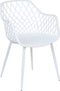 NASHUA II - Eetkamerstoel - Wit- Synthetisch materiaal