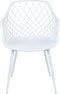 NASHUA II - Eetkamerstoel - Wit- Synthetisch materiaal