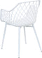 NASHUA II - Eetkamerstoel - Wit- Synthetisch materiaal