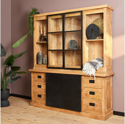 Nashville Vitrinekast | 200 cm-STF-7101