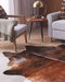 NASQU - Leer vloerkleed - Bruin - 2-3 m² - Koeienhuid leer