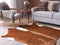 NASQU - Leer vloerkleed - Bruin/Wit - 3-4 m² - Koeienhuid leer