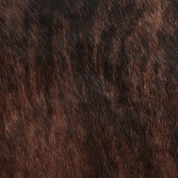 NASQU - Leer vloerkleed - Donkerbruin - 2-3 m² - Koeienhuid leer