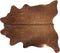 NASQU - Leer vloerkleed - Goudbruin - 2-3 m² - Koeienhuid leer