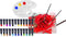 Nassau Fine Art Acrylverf Set | 24 acrylverf tubes | Paletmes | 2 x Penselen | Inclusief canvas