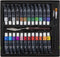 Nassau Fine Art Acrylverf Set | 24 acrylverf tubes | Paletmes | 2 x Penselen | Inclusief canvas