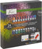 Nassau Fine Art Acrylverf Set | 24 acrylverf tubes | Paletmes | 2 x Penselen | Inclusief canvas