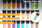 Nassau Fine Art Acrylverf set 24pcs - 22ML Verftubes - 12 pastel kleuren & 12 basis kleuren - hobbyverf