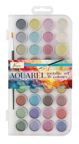 Nassau fine art - Aquarelverf nassau fine art doos metallic | 12 stuks
