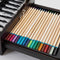 Nassau Fine Art Luxe Schilderskoffer - Complete 115-delige Set voor Kinderen en Volwassenen - Aquarelverf, Acrylverf, Kleurpotloden, en Meer - Prachtige Houten Opbergkoffer - Ideaal Cadeau voor de Feestdagen