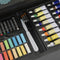 Nassau Fine Art Luxe Schilderskoffer - Complete 115-delige Set voor Kinderen en Volwassenen - Aquarelverf, Acrylverf, Kleurpotloden, en Meer - Prachtige Houten Opbergkoffer - Ideaal Cadeau voor de Feestdagen