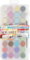 Nassau Fine Art Metallic Aquarelverf Set 36 Kleuren + 1 Penseel - Metallic Aquarelverf voor Volwassenen en Beginners - Aquarelverf Napjes - Creatief en Hobbyverf