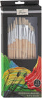 Nassau Fine Art Professionele Penselen Set | 12 Stuks - Platte- & Ronde penselen | Schilderen voor Kinderen en Volwassenen | Hobbypenseel