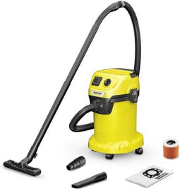 Nat- en droogzuiger KARCHER WD 3 P V-19/4/20 - Polypropyleen tank 19 L - 1000W (draagbaar stopcontact)
