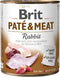 Nat hondenvoer BRIT PATÉ & MEAT Konijn 800 g