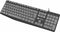 NATEC- Nkl-1507- TOETSENBORD- NAUTILUS -US -SLIM - Zwart/Grijs