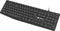 NATEC- NKL-1950- TOETSENBORD- NAUTILUS- US LAY-OUT -ZWART- SLANK
