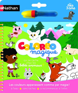 Nathan Coloréo bébés animaux, Jongen/meisje, Inclusief stiften, Kleurboek/-album