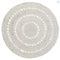 Natiott - Vloerkleed 'Bibek Natural' - Beige - Rond 140 cm diameter